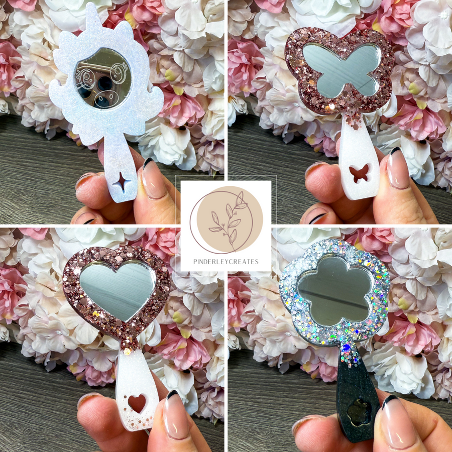 Mini Handspiegel in verschiedenen Designs