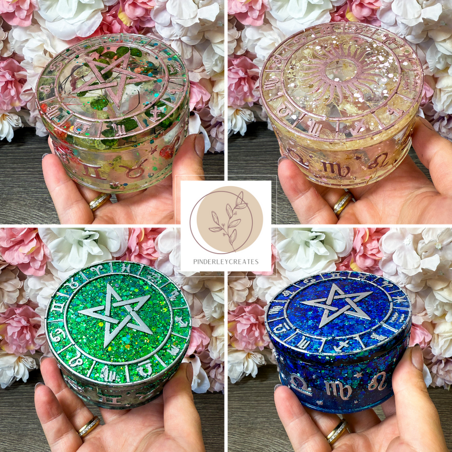 Dose Sternzeichen in verschiedenen Designs (B-Ware)