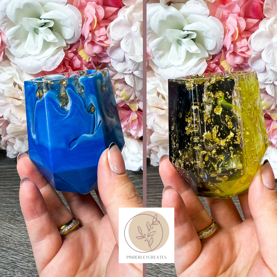 Kleine Becher in verschiedenen Designs