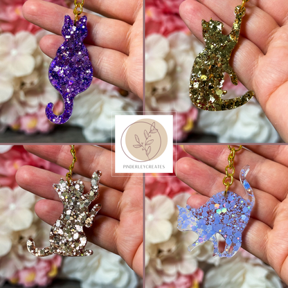 Schlüsselanhänger Katze in verschiedenen Designs