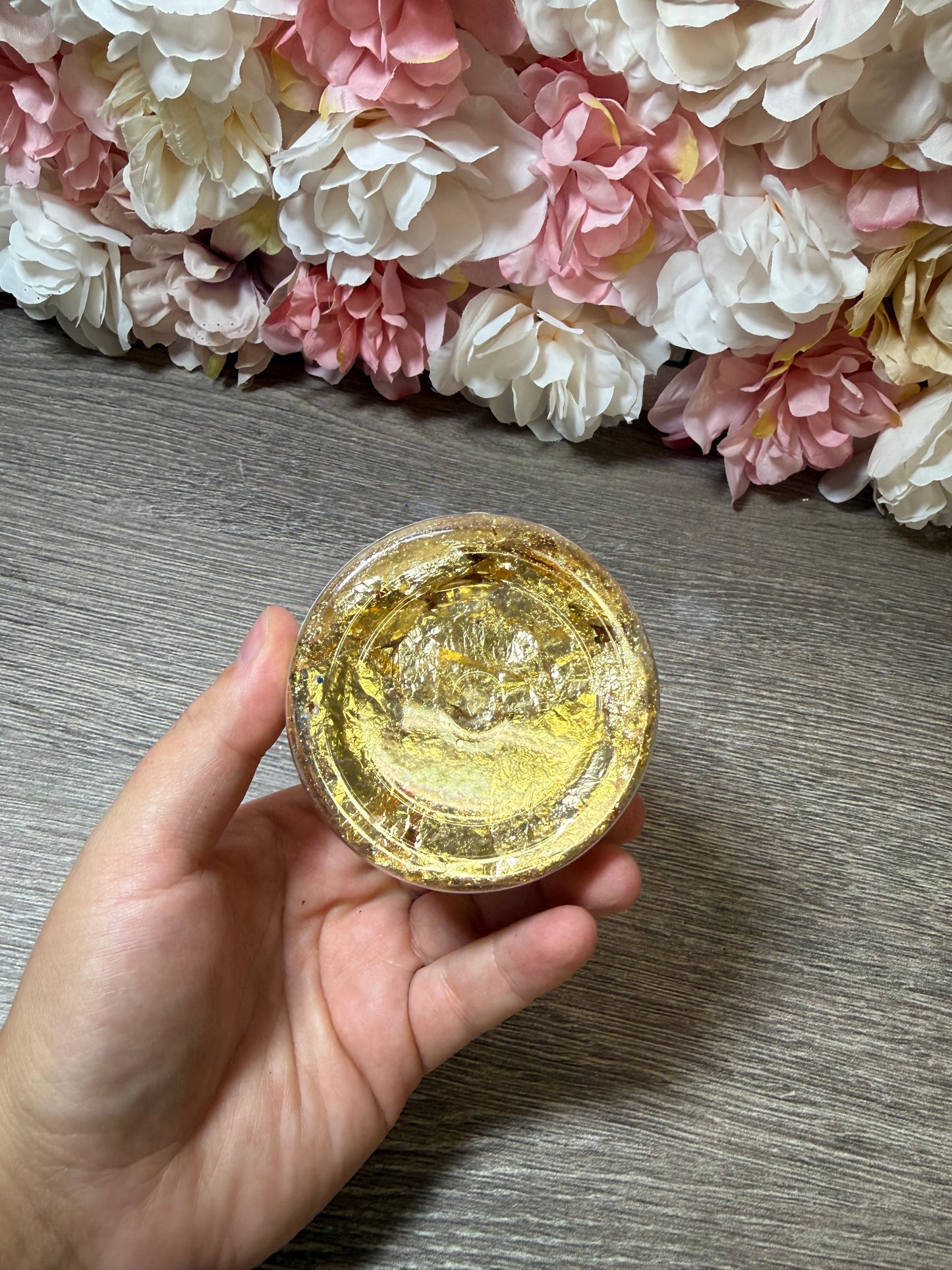 Goldflocken Deko Basteln Resin unbenutzt voll