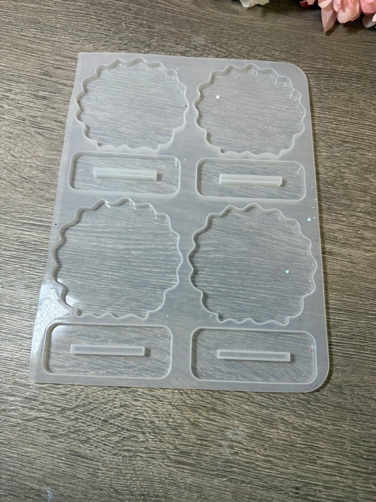 Kleine Erinnerungsaufsteller Silikonform 4 Stück neu