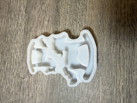 Silikonform Schaukelpferde (2 Motive) – 1–2x benutzt, guter Zustand