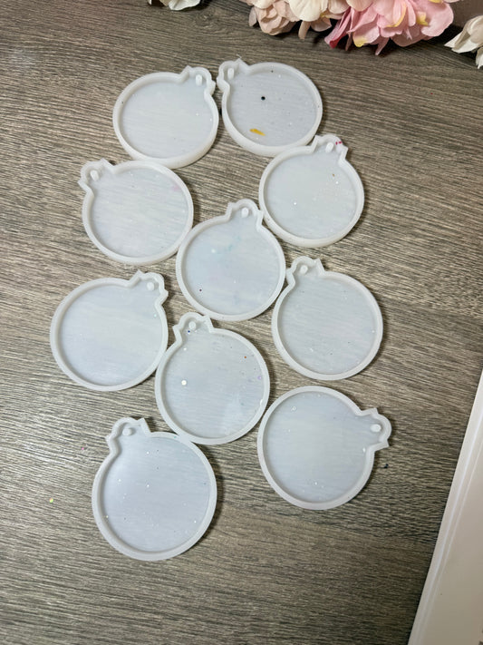 Silikonform Weihnachtskugel Anhänger – gebraucht – Stückpreis