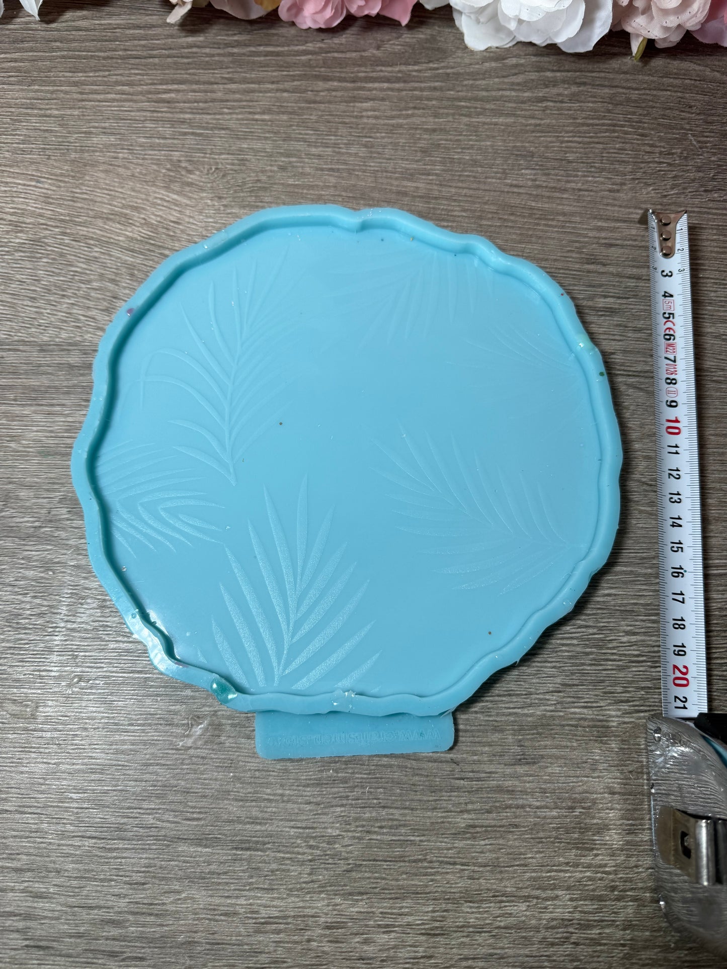 Großes Palmen-Tablett Silikonform – gebraucht