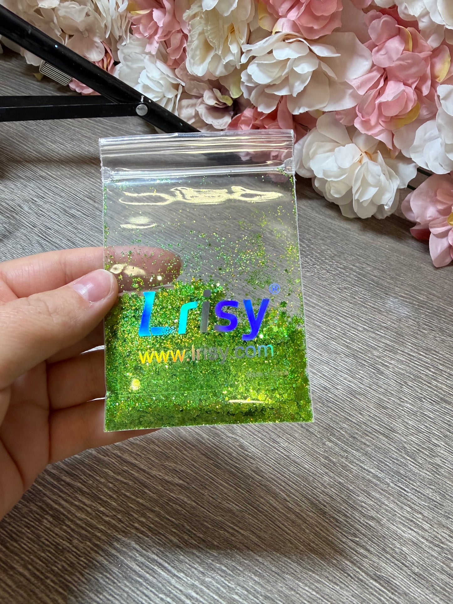 Lrisy Holographic Glitter Grün – Mix – ca. 5–6 g – neu