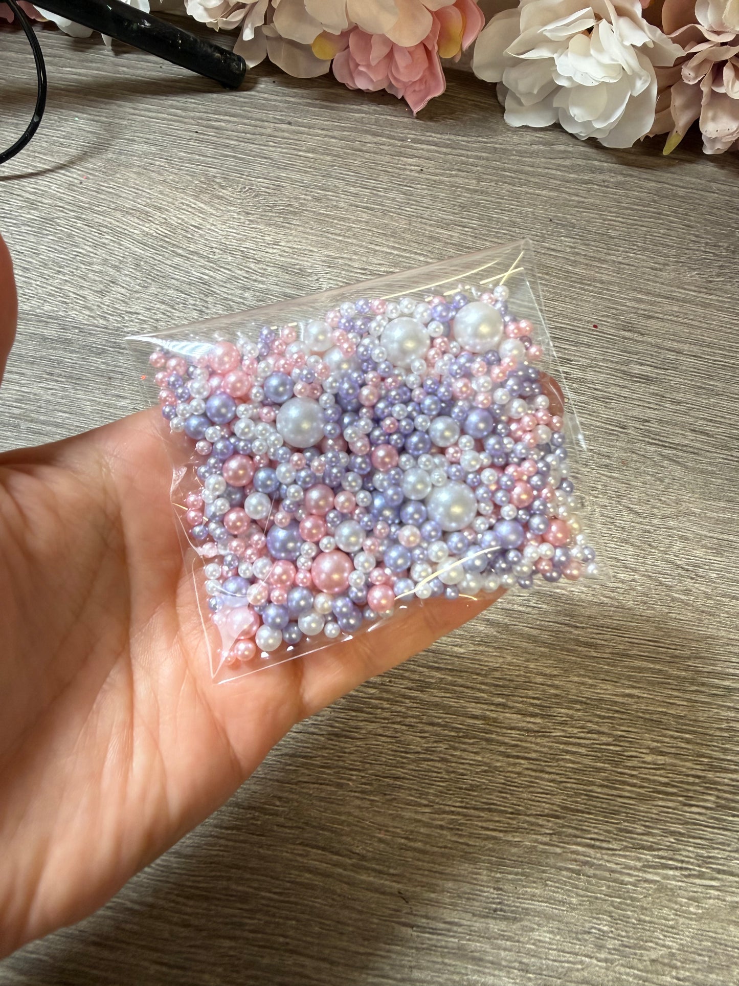 Perlenmix in Pastell – verschiedene Größen – für Resin & DIY