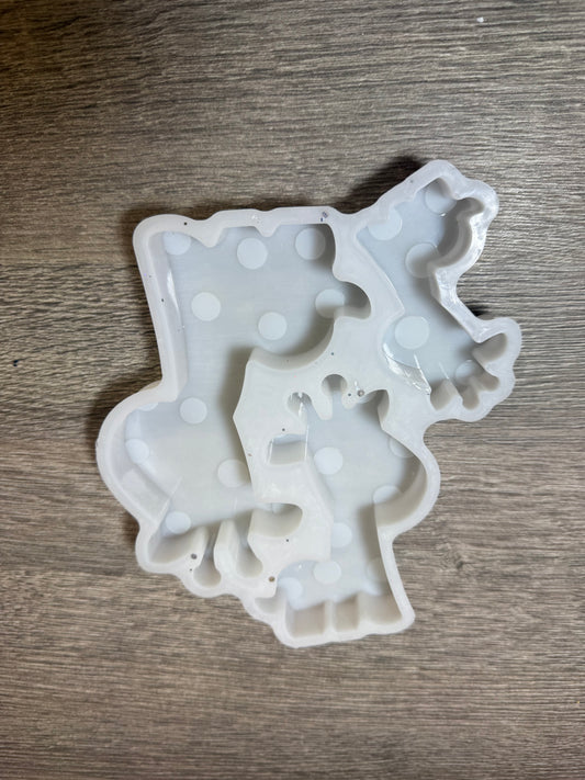 Silikonform Giraffen-Familie – gebraucht (1× benutzt)