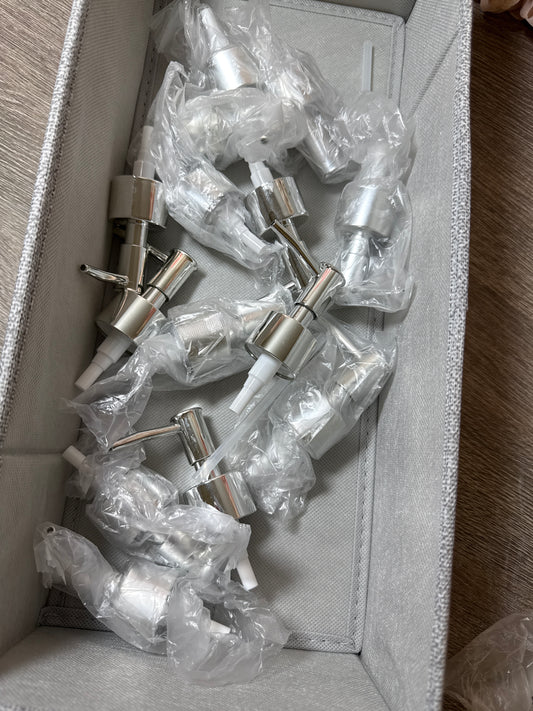 Seifenspender Pumpkopf mit Schlauch Silber Stückpreis
