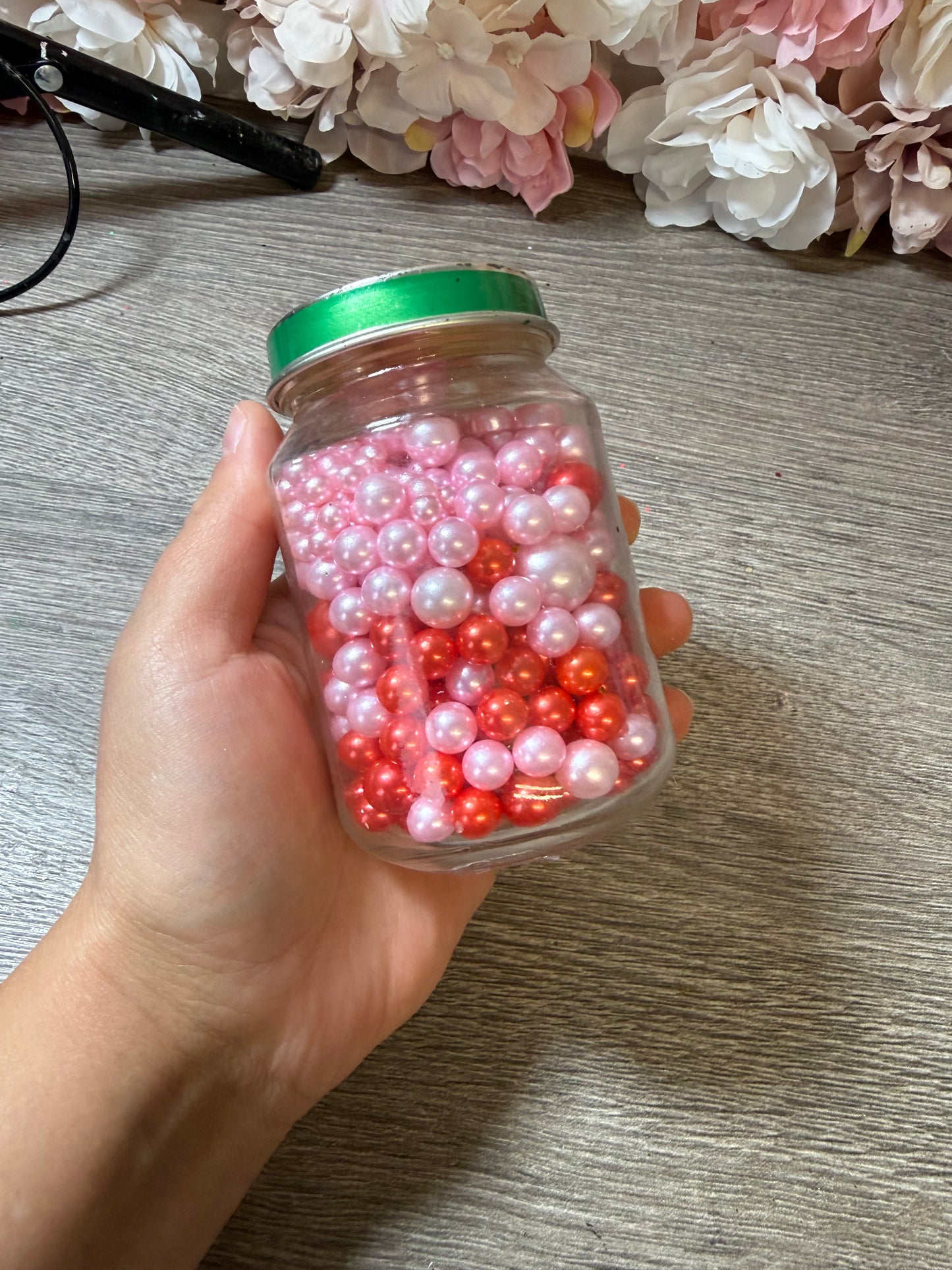 Perlen Mix für Resin – verschiedene Größen im Schraubglas