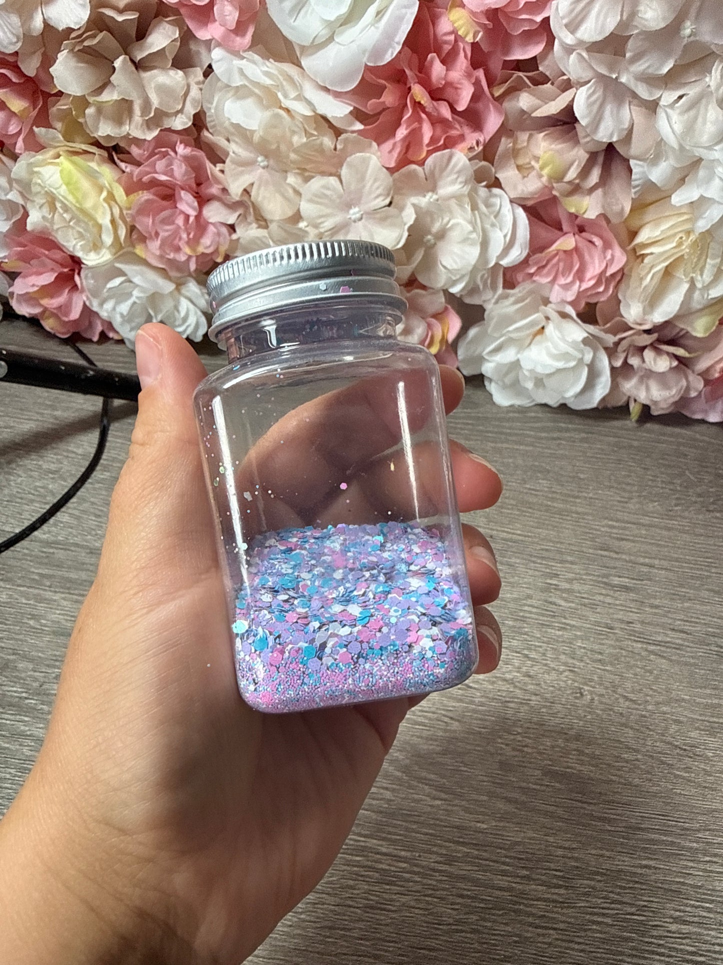 Chunky Glittermix Pastell – selbst abgefüllt