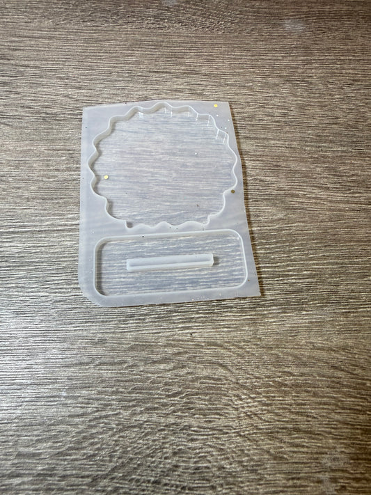 Kleiner Erinnerungsaufsteller Silikonform mit Standfuß neu