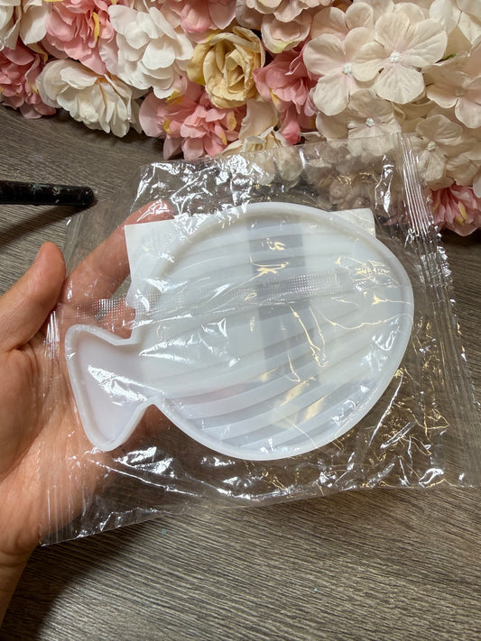 Silikonform Fisch-Untersetzer Wellen – neu & OVP