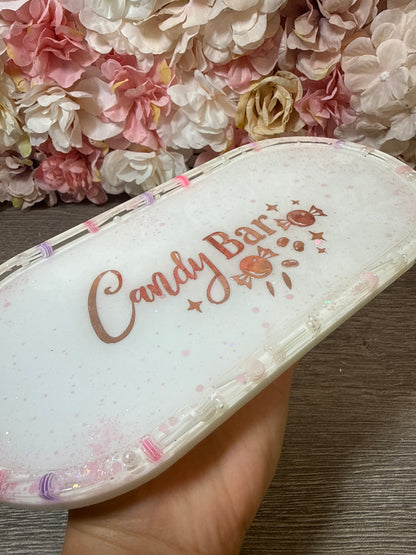 Tablett Candybar mit Minilollis