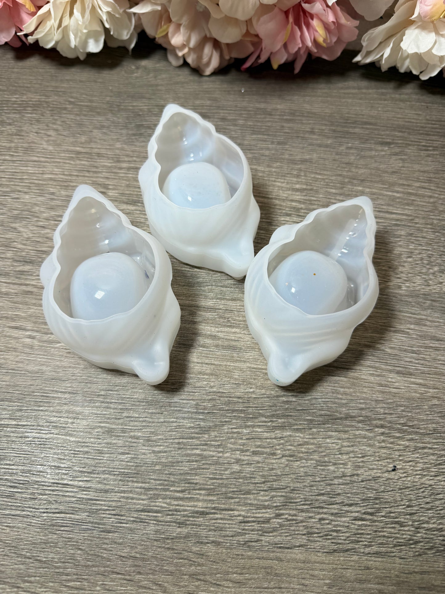 Kleine Muschelschale Silikonform – neuwertig (0–1x benutzt)- Stückpreis