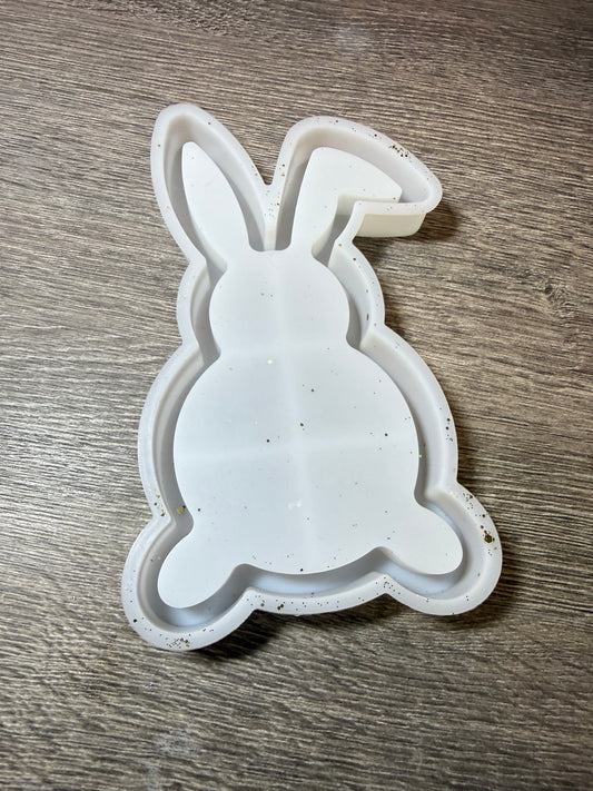 Silikonform Hasen-Tablett – gebraucht – Resin Gießform