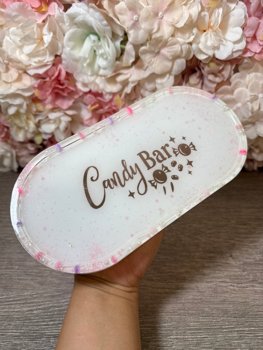 Tablett Candybar mit Minilollis