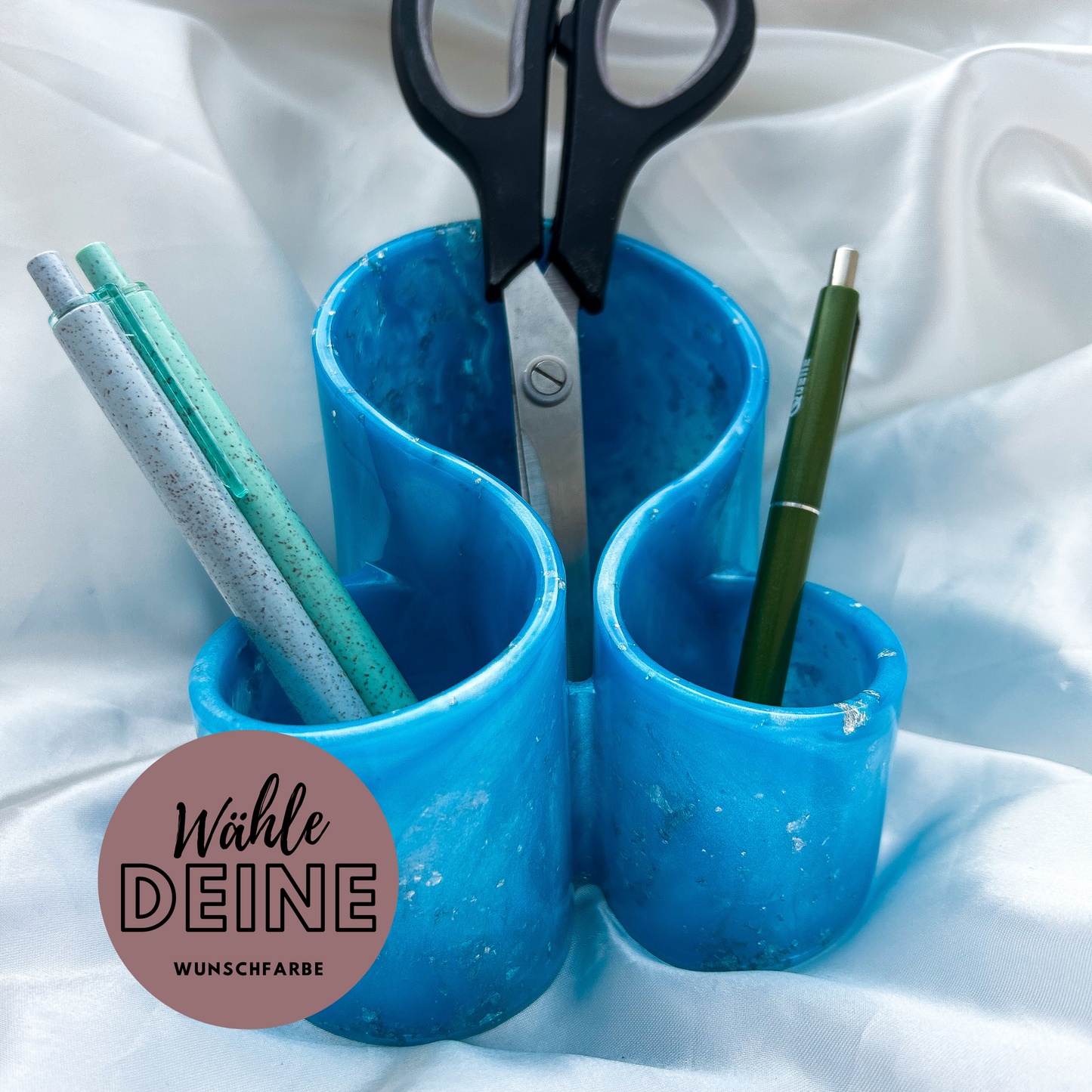 Stiftbecher / Pinselbecher / Utensilien-Aufbewahrung z.B. f. Diamond Painting in deiner Wunschfarbe