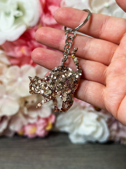 Schlüsselanhänger Katze in verschiedenen Designs