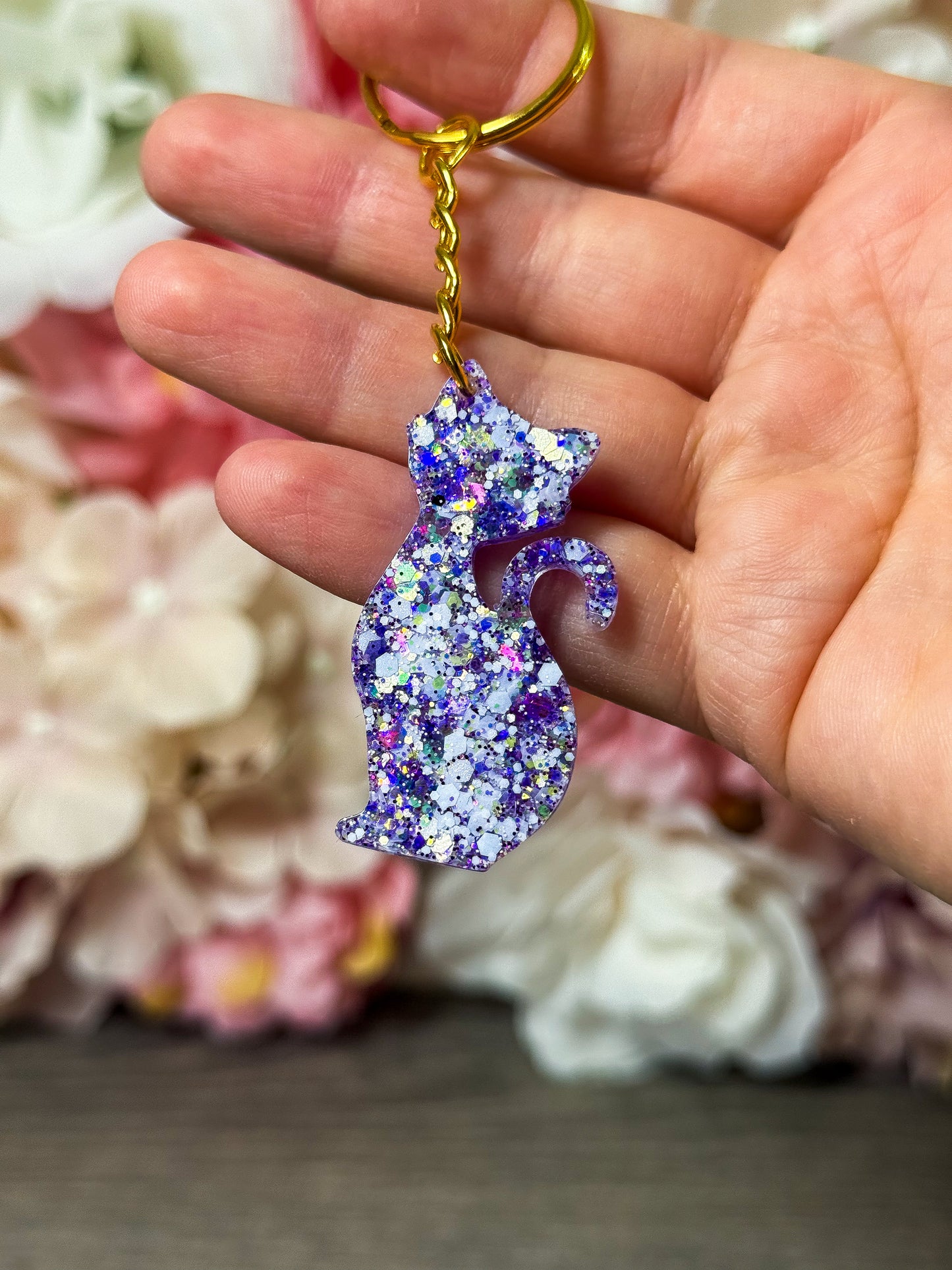 Schlüsselanhänger Katze in verschiedenen Designs