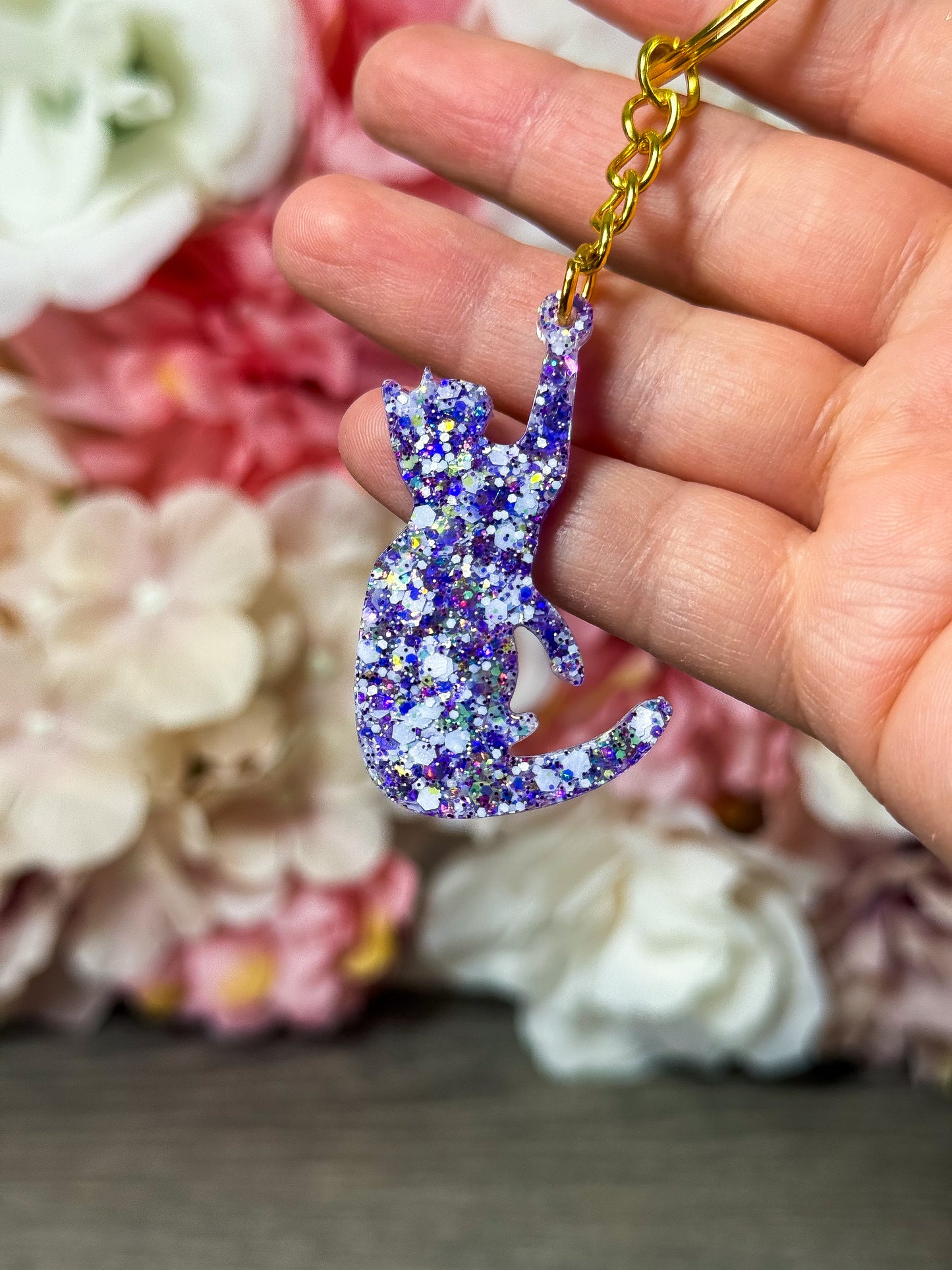 Schlüsselanhänger Katze in verschiedenen Designs