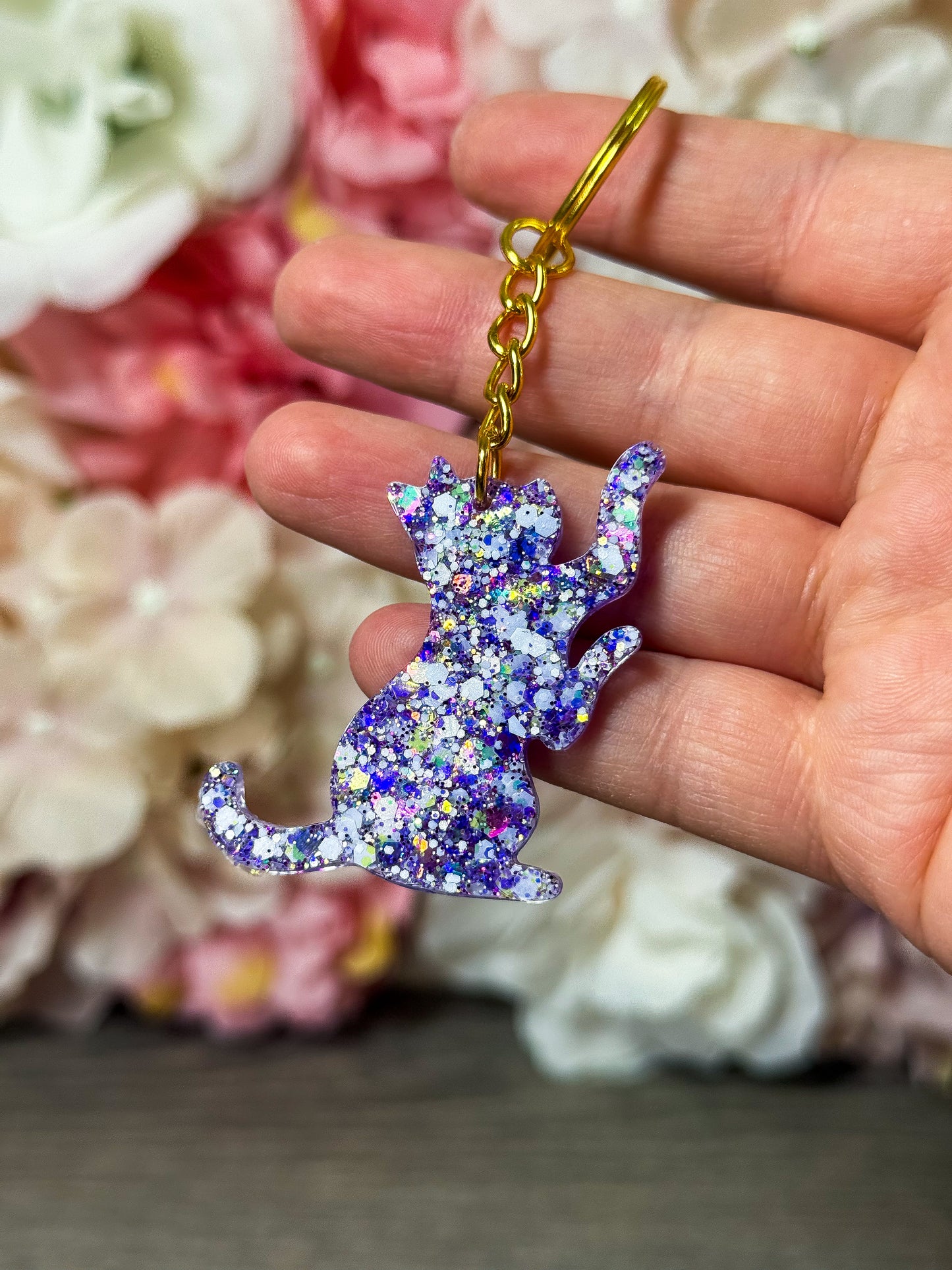 Schlüsselanhänger Katze in verschiedenen Designs