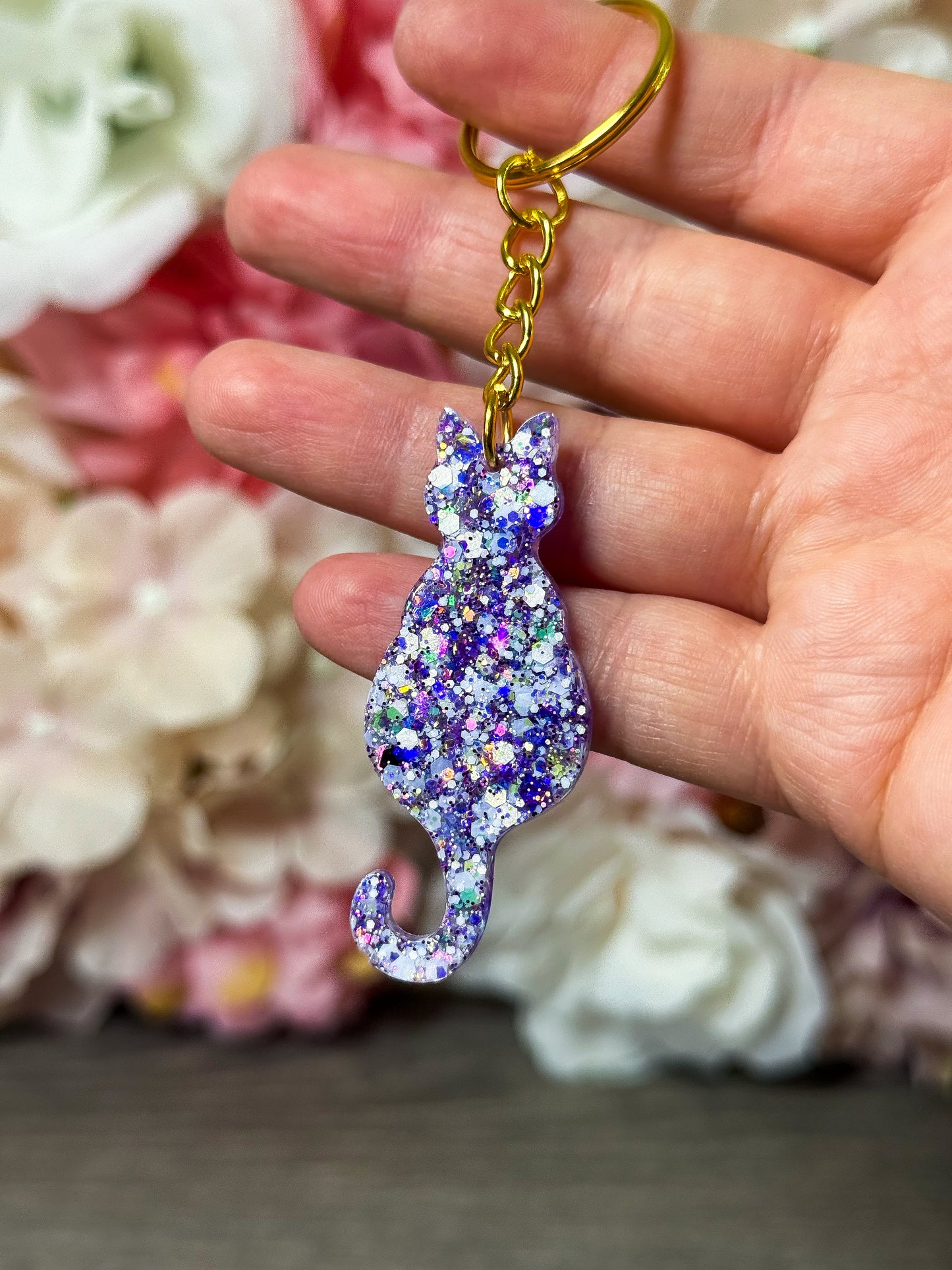 Schlüsselanhänger Katze in verschiedenen Designs