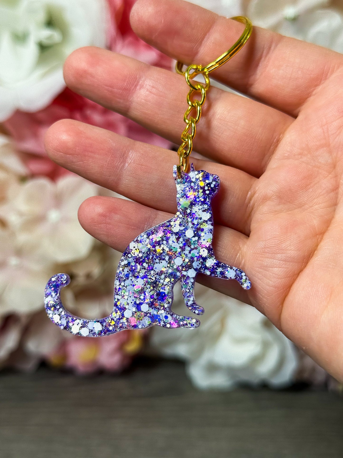 Schlüsselanhänger Katze in verschiedenen Designs