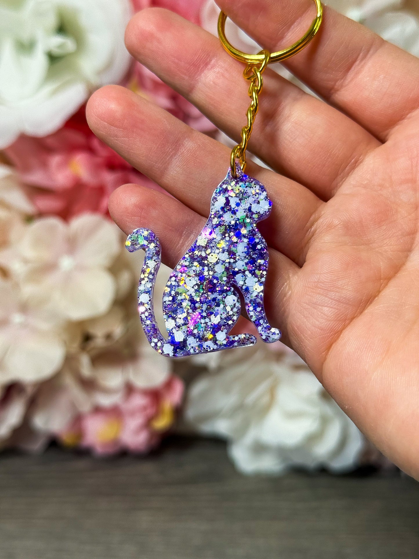 Schlüsselanhänger Katze in verschiedenen Designs