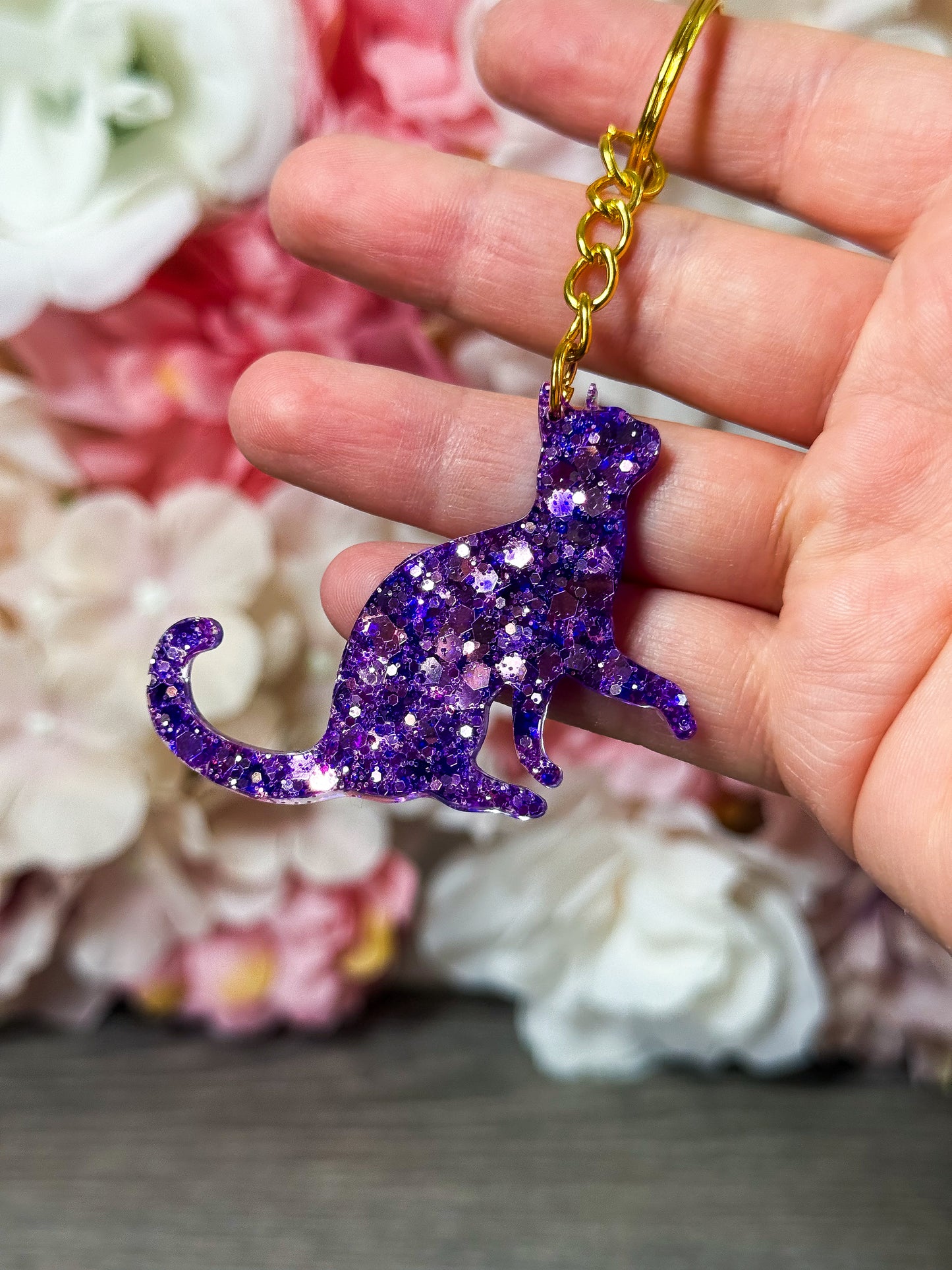 Schlüsselanhänger Katze in verschiedenen Designs