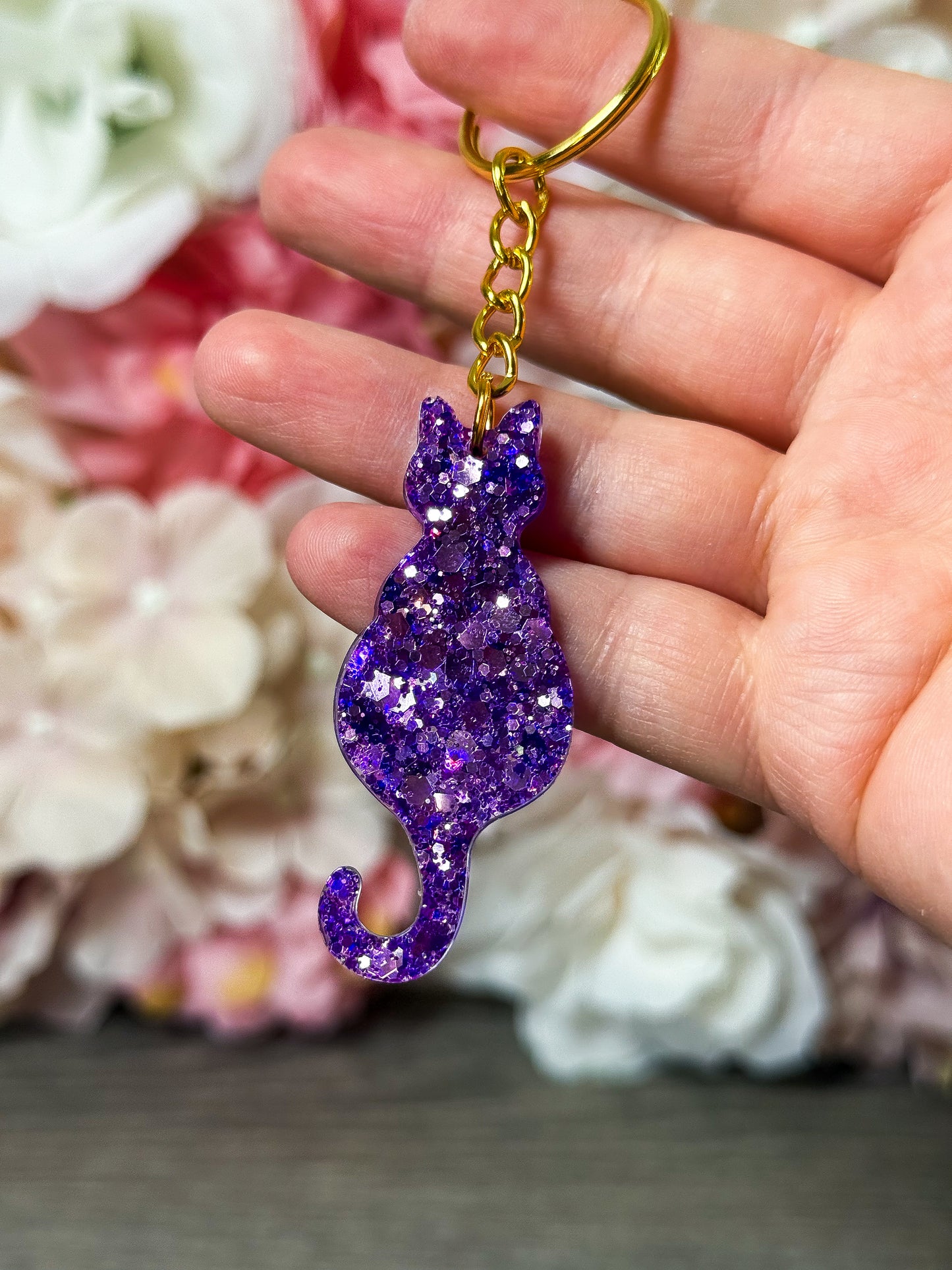 Schlüsselanhänger Katze in verschiedenen Designs