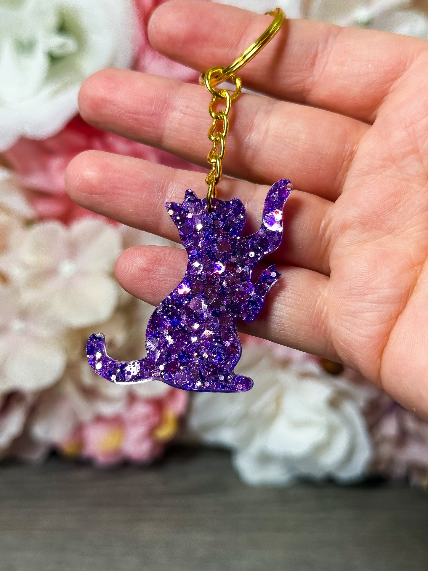 Schlüsselanhänger Katze in verschiedenen Designs