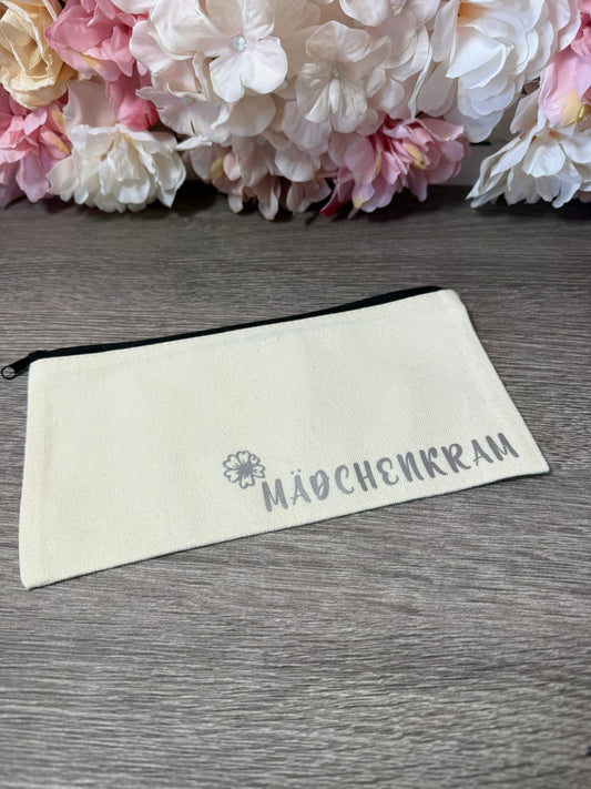 kleine Kosmetiktasche mit Print Mädchenkram