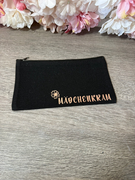 kleine Kosmetiktasche mit Print Mädchenkram