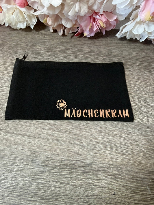 kleine Kosmetiktasche mit Print Mädchenkram