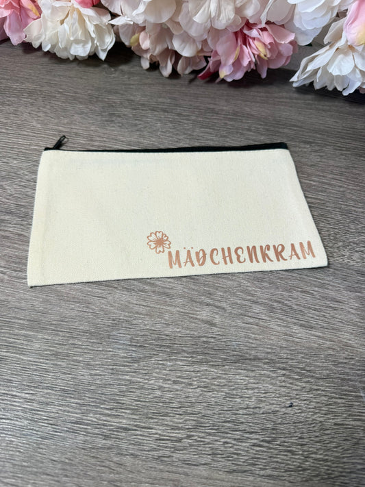 kleine Kosmetiktasche mit Print Mädchenkram