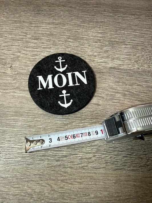 kleiner Filzuntersetzer mit Print