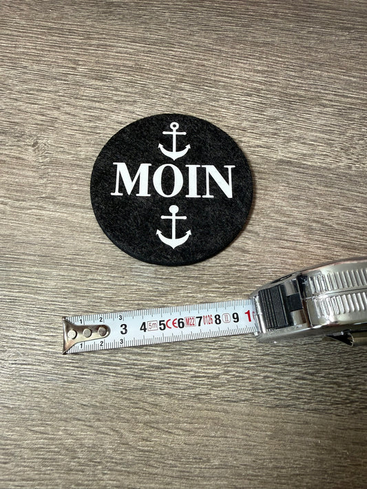 kleiner Filzuntersetzer mit Print