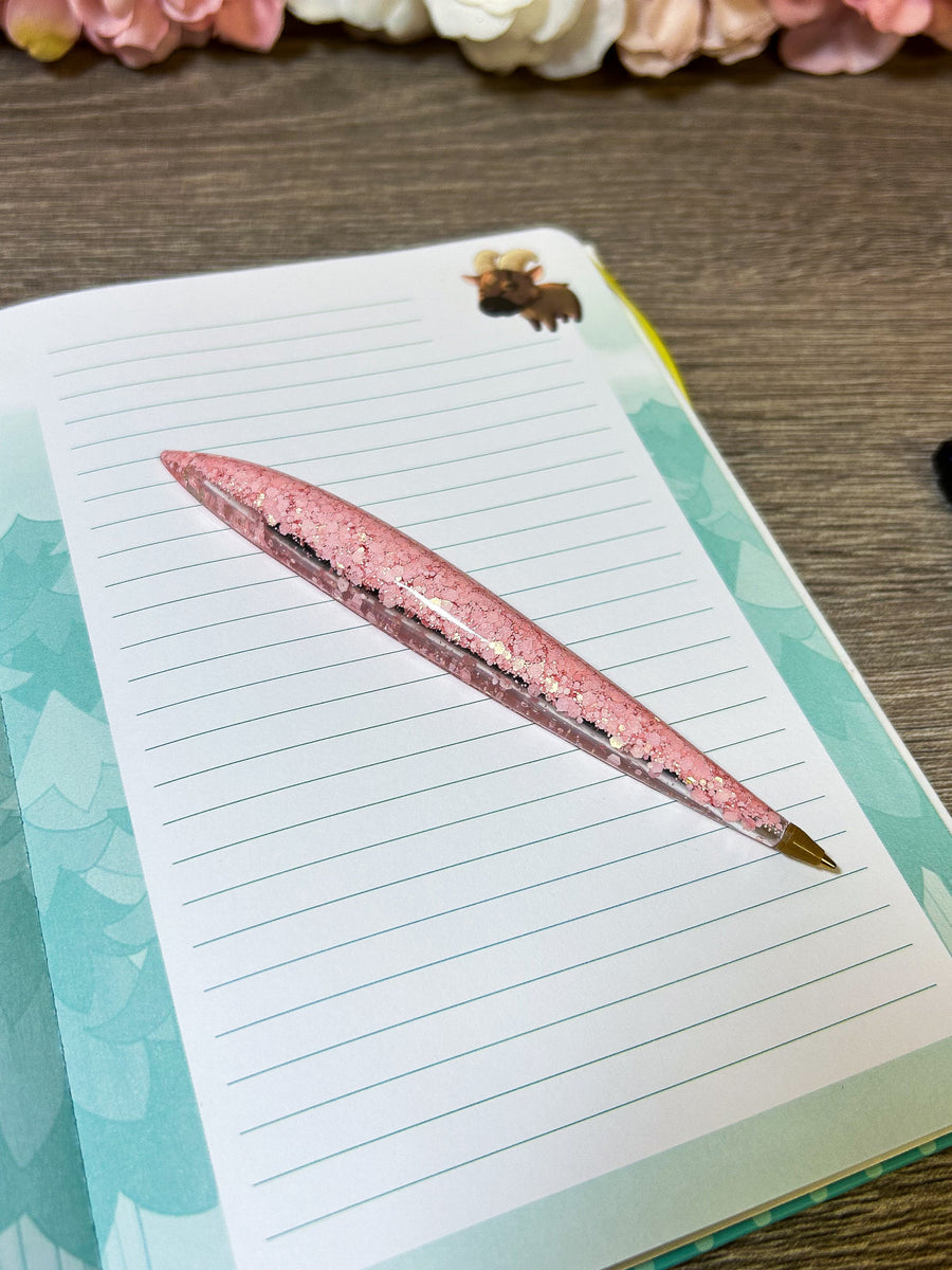 Kugelschreiber mit auswechselbarer Miene "Glitzer"