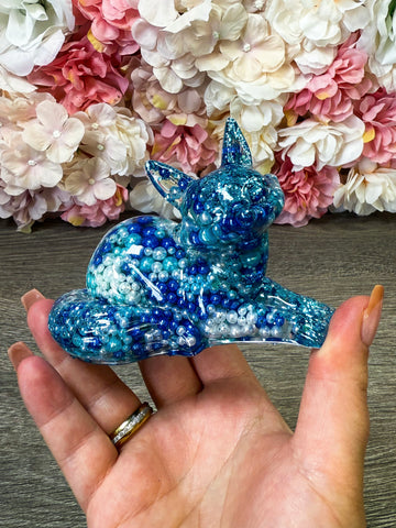 Figur Fuchs (Perlo - Blau)