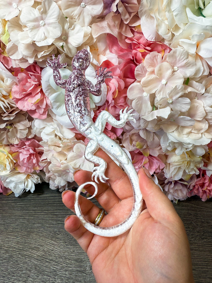 Figur Gekko in verschiedenen Designs