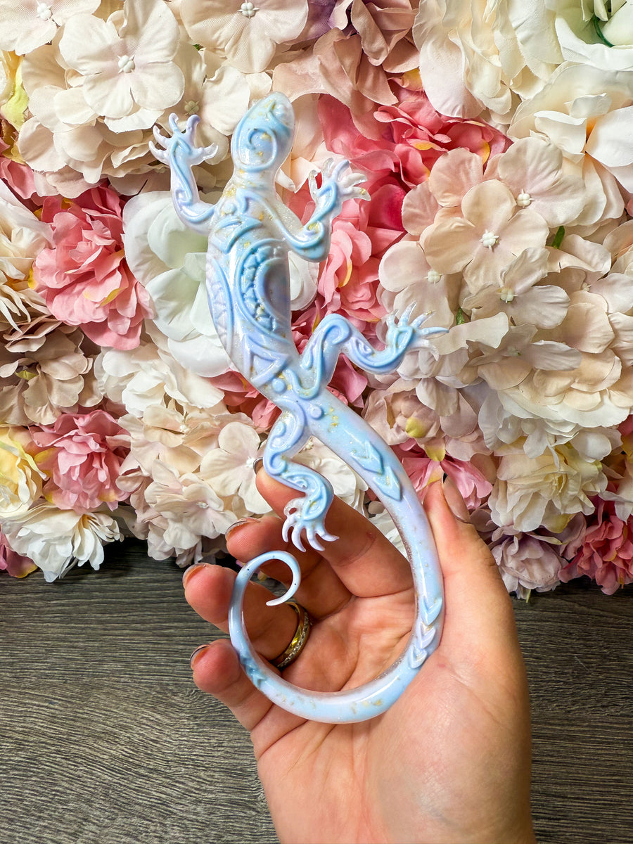 Figur Gekko in verschiedenen Designs