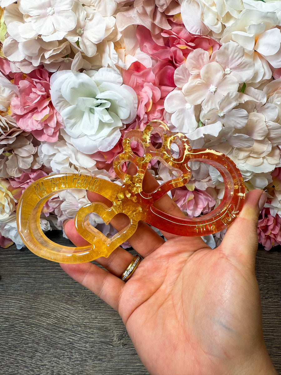 Figur Unendlichkeitspfote mit Schriftzug (B-Ware)