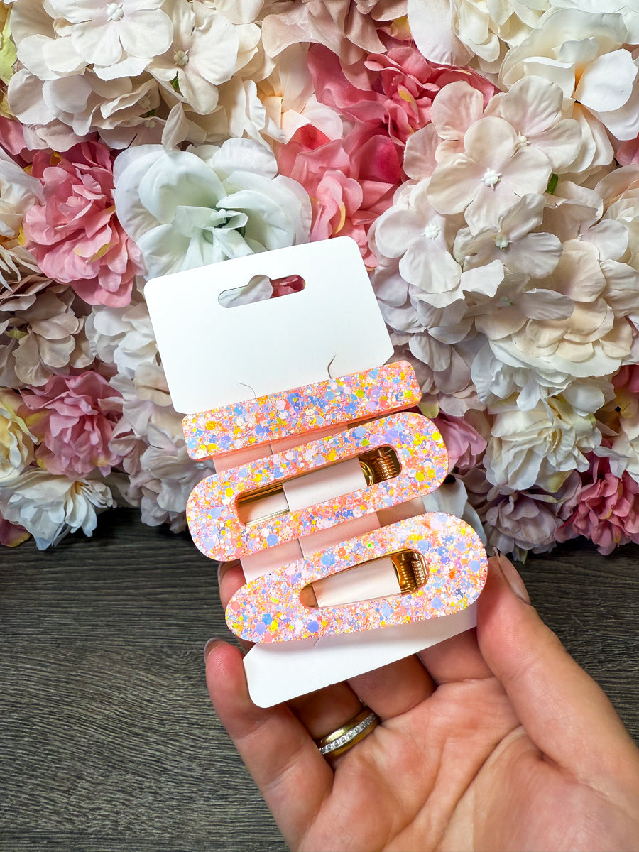 3-teilige Haarspangensets in verschiedenen Designs