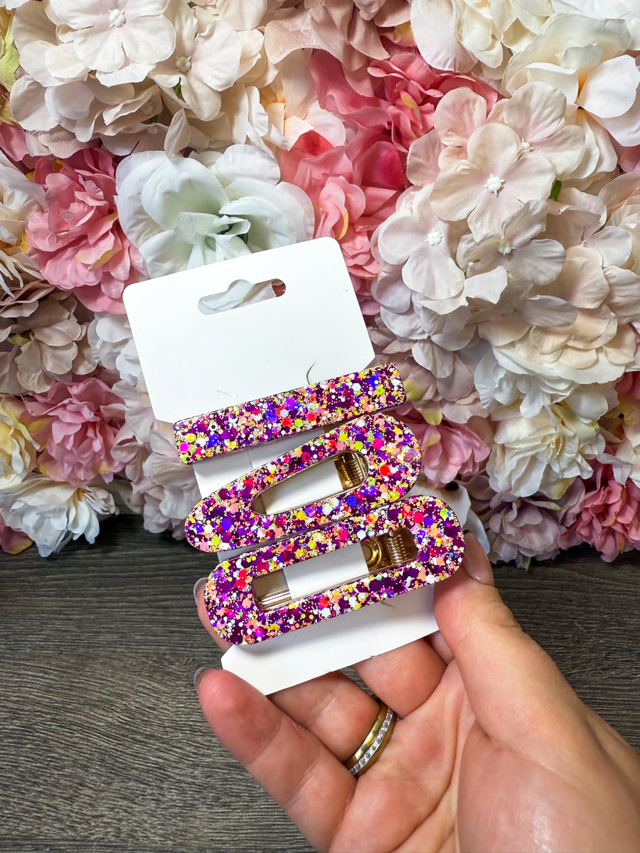 3-teilige Haarspangensets in verschiedenen Designs