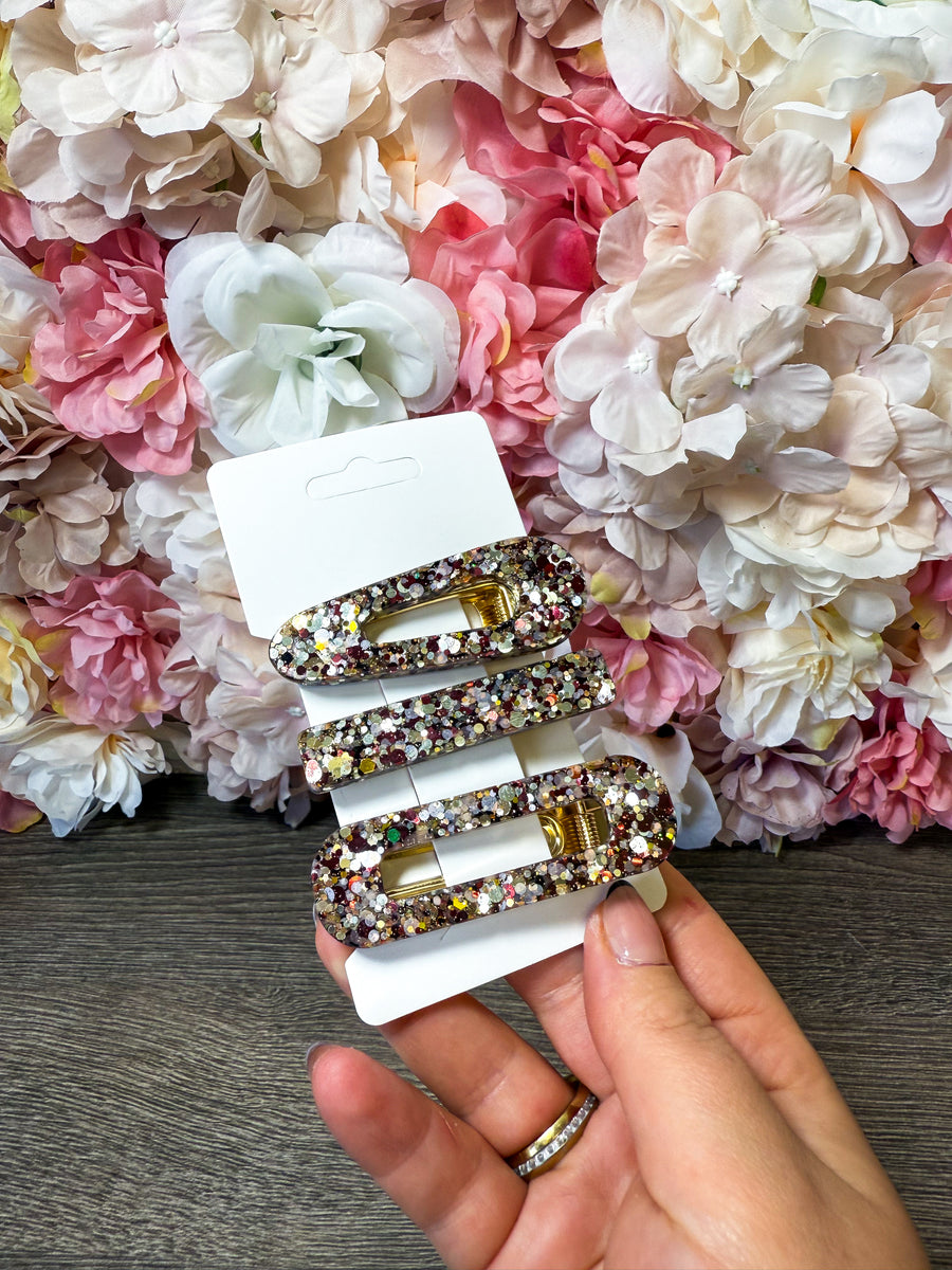 3-teilige Haarspangensets in verschiedenen Designs