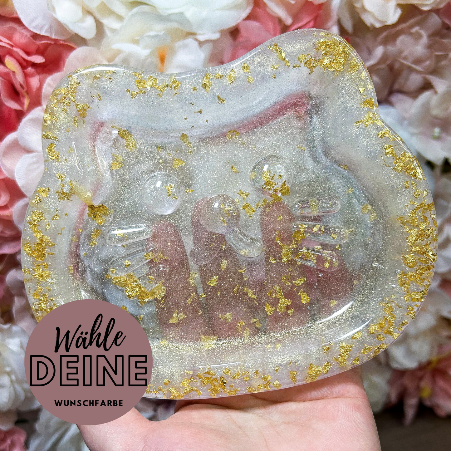 Tablett "Katze" in deiner Wunschfarbe