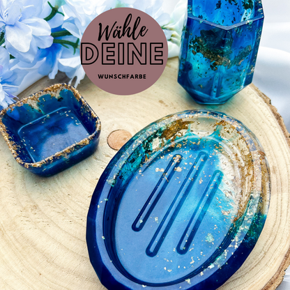 3-teiliges Badezimmer Set aus Resin