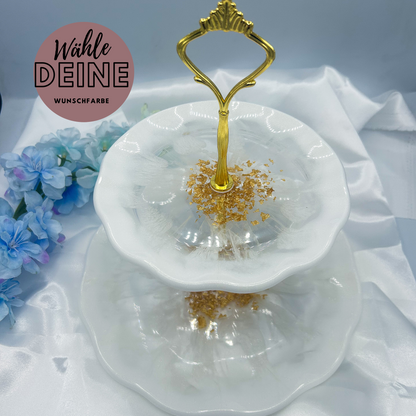 Handgefertigte Etagere in in deiner Wunschfarbe