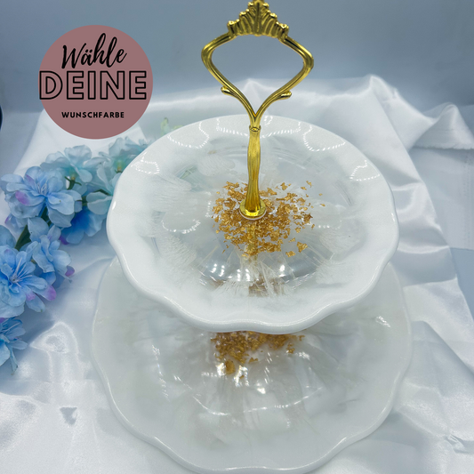 Handgefertigte Etagere in in deiner Wunschfarbe